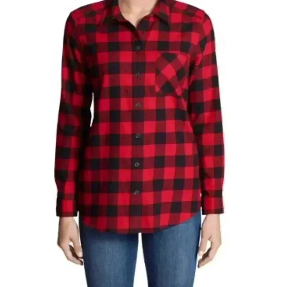 Eddie Bauer plaid flannel